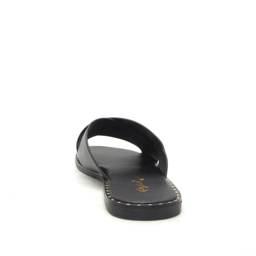 Black X Band Sandals - Picture 3 of 4